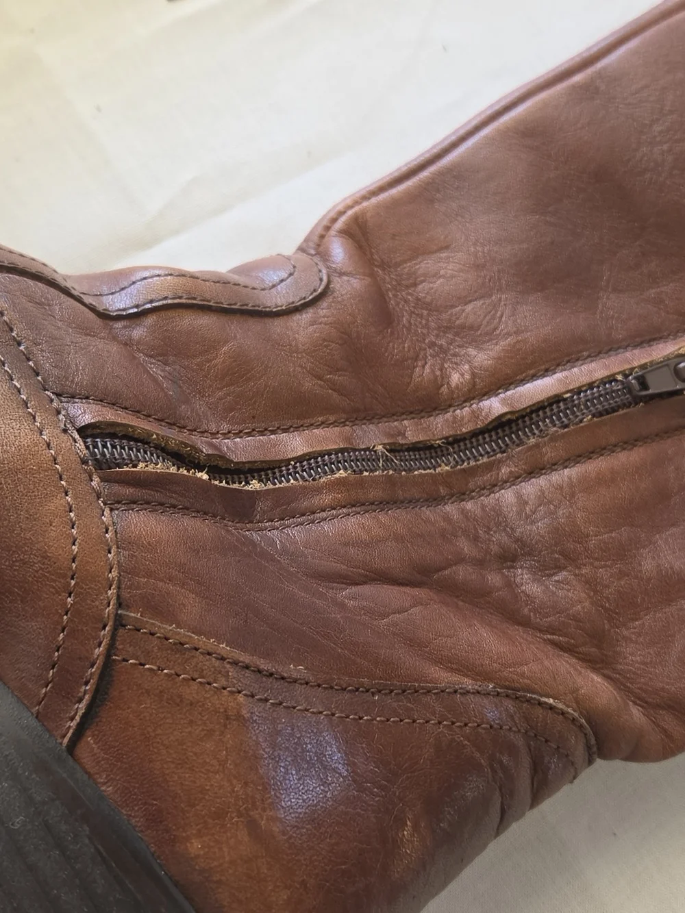 Bravvest Tall Equestrian Cognac Boots Corset Tie Back Fall & Winter Cottagecore